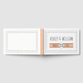 Handgezeichnete Typografie geometrische Hochzeit Gästebuch (Voll)