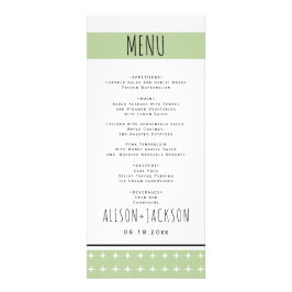 Handgezeichnete Typografie Sala Grün Hochzeitskart Werbekarte