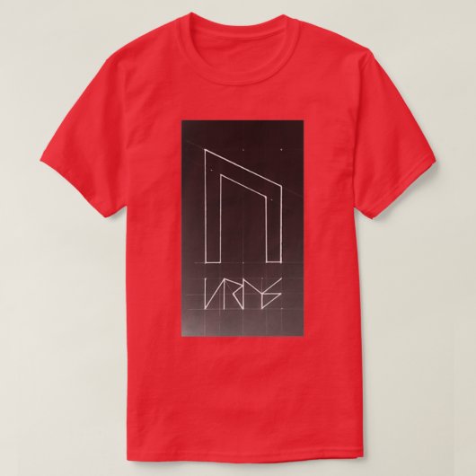 Handgezeichnete Uruz-Strength-Rune T-Shirt (Design vorne)