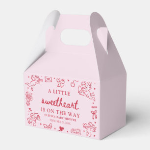Handgezeichnete Valentinstag-Little-Sweetheart-Bab Geschenkschachtel