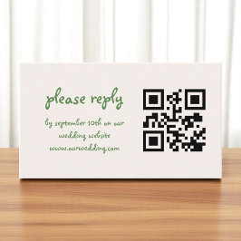 Handgezeichnete Vintage Französisch-grüne Whimsike Begleitkarte