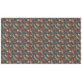 Handgezeichnete Vintage Winter Florals Dunkelgrün Tischdecke (Vorderseite (Horizontal))