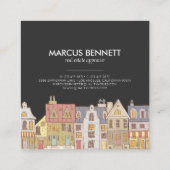 Handgezeichnete Visitenkarte für den realen Anwese (Rückseite)