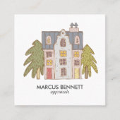 Handgezeichnete Visitenkarte für den realen Anwese (Vorderseite)