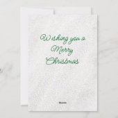 Handgezeichnete Weihnachtsbaum-Grußkarte Feiertagskarte (Rückseite)