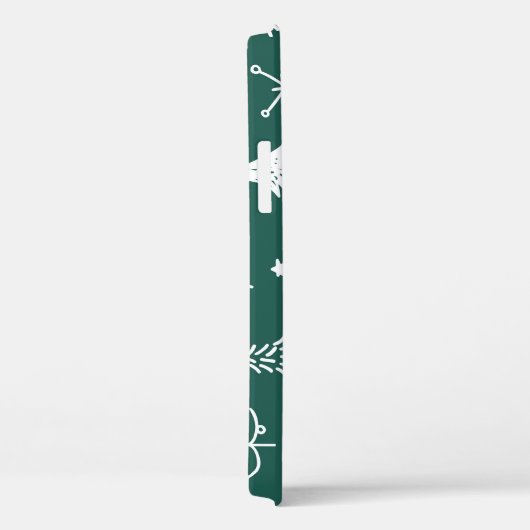 Handgezeichnete Weihnachtsbäume, Wintermuster. Case-Mate iPhone Hülle (Rückseite / Rechts)