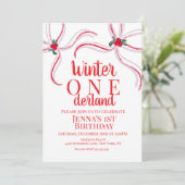 Handgezeichnete Weihnachtsbögen Geburtstagsfeier Einladung (Stehend Vorderseite)