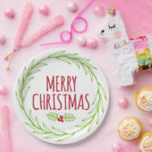 Handgezeichnete Weihnachtsdruckpapier-Teller Pappteller (Party)