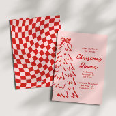 Handgezeichnete Weihnachtsfeier einladen Feiertagskarte