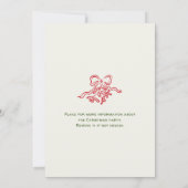 Handgezeichnete Weihnachtsfeier Einladung (Rückseite)