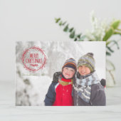 Handgezeichnete Weihnachtsfeiertagskarte Feiertagskarte (Stehend Vorderseite)