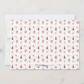 Handgezeichnete Weihnachtsfeiertagskarte Feiertagskarte (Rückseite)