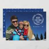 Handgezeichnete Weihnachtsfeiertagskarte Feiertagskarte (Vorne/Hinten)