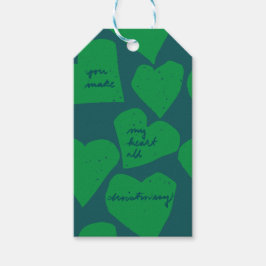 Handgezeichnete Weihnachtsillustrierung Geschenkanhänger