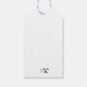 Handgezeichnete Weihnachtsillustrierung Geschenkanhänger (Rückseite)