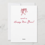 Handgezeichnete Weihnachtskarte Feiertagskarte (Rückseite)