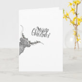 Handgezeichnete Weihnachtskarte Karte (Gelbe Blume)