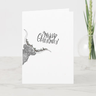 Handgezeichnete Weihnachtskarte Karte