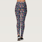 Handgezeichnete Weihnachtskrippe Leggings (Rückseite)