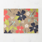 Handgezeichnete Weihnachtsnachtsnacht Dreifach Gefaltete Urlaubskarte (Cover)