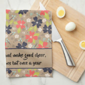 Handgezeichnete Weihnachtsnachtsnacht Geschirrtuch (Viertel Falte)