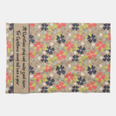 Handgezeichnete Weihnachtsnachtsnacht Geschirrtuch (Horizontal)