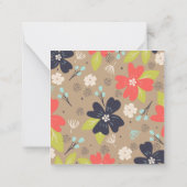 Handgezeichnete Weihnachtsnachtsnacht Mitteilungskarte (Rückseite)