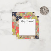 Handgezeichnete Weihnachtsnachtsnacht Mitteilungskarte (Vorderseite/Rückseite Beispiel)