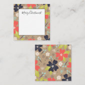 Handgezeichnete Weihnachtsnachtsnacht Mitteilungskarte (Vorne/Hinten)