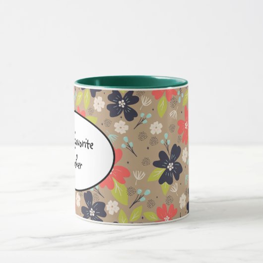 Handgezeichnete Weihnachtsnachtsnacht Tasse (Zentrum)