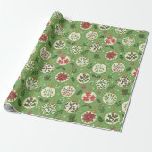 Handgezeichnete Weihnachtsornament-Verpackungspapi Geschenkpapier (Ungerollt)