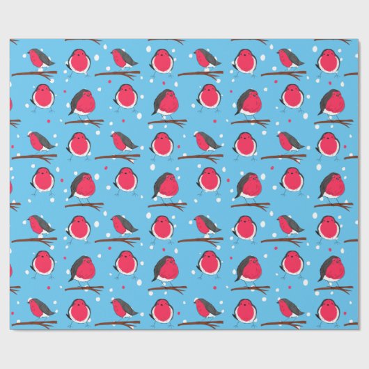 Handgezeichnete Weihnachtsrobe Geschenkpapier (Flach)