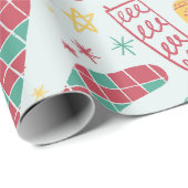 Handgezeichnete Weihnachtssocken Niedliches Weihna Geschenkpapier (Rolleneckpunkt)