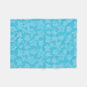 Handgezeichnete Weihnachtssterne Fleecedecke (Vorderseite (Horizontal))