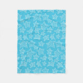 Handgezeichnete Weihnachtssterne Fleecedecke (Vorderseite)