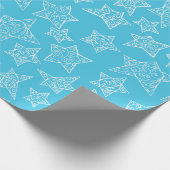 Handgezeichnete Weihnachtssterne Geschenkpapier (Ecke)