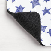 Handgezeichnete Weihnachtssterne Mousepad (Ecke)