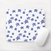 Handgezeichnete Weihnachtssterne Mousepad (Mit Mouse)