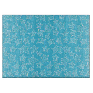 Handgezeichnete Weihnachtssterne Schneidebrett