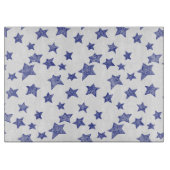 Handgezeichnete Weihnachtssterne Schneidebrett (Vorderseite)