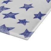 Handgezeichnete Weihnachtssterne Schneidebrett (Ecke)