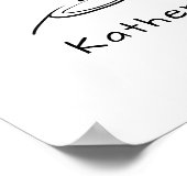 Handgezeichnete whimsical Elopement Begrüßung Poster (Ecke)