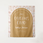 Handgezeichnete Whimsical-Glückwunsch Grad Party H Wandteppich (Vorderseite)