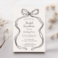 Handgezeichnete Whimsical Ribbon Border Bridal Lun