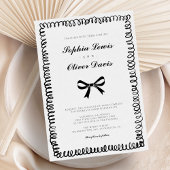 Handgezeichnete whimsical Wedding Einladung