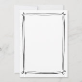 Handgezeichnete Whimsical Wedding Einladungen (Rückseite)