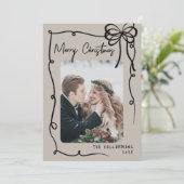Handgezeichnete Whimsical Weihnachten (Stehend Vorderseite)