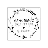 Handgezeichnete Wildblume Handgefertigt Gummistempel (Prägung)