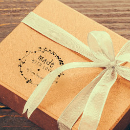 Handgezeichnete Wildblume Kranz aus Liebe Gummistempel