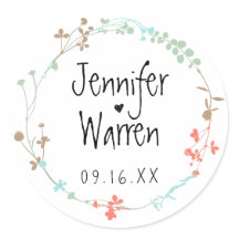 Handgezeichnete Wildblume Personalisiert